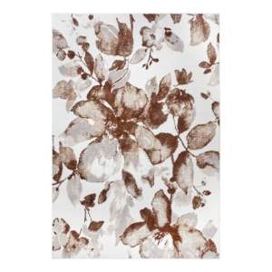 Hnědý koberec 67×120 cm Shine Floral – Hanse Home