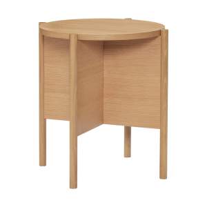 Kulatý odkládací stolek v dekoru dubu ø 45 cm Heritage – Hübsch