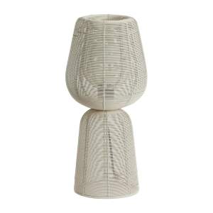Krémová stolní lampa (výška 42 cm) Aboso – Light & Living