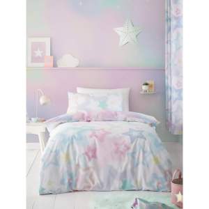 Dětské povlečení na jednolůžko 135×200 cm Ombre Stars – Catherine Lansfield