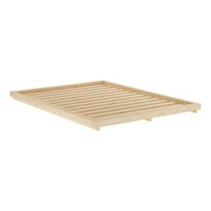 Dvoulůžková postel z borovicového dřeva s roštem 160×200 cm Dock – Karup Design