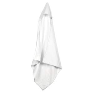 Bílá mušelínová dětská osuška s kapucí 75×75 cm – Bébé Douceur