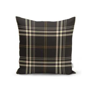 Černobéžový dekorativní povlak na polštář Minimalist Cushion Covers Flannel, 45 x 45 cm