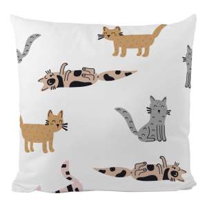 Dětský povlak na polštář z bavlněného saténu 45×45 cm Cats – Butter Kings