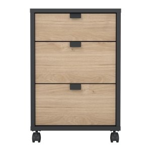 Skříňka v dekoru dubu v antracitovo-přírodní barvě 41×61 cm Sign – Tvilum