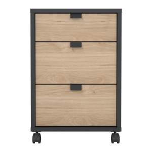 Skříňka v dekoru dubu v antracitovo-přírodní barvě 41×61 cm Sign – Tvilum