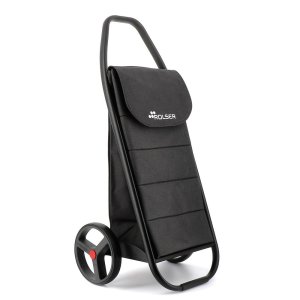 Nákupní taška na kolečkách 53 l Com Tweed Polar Black Tube – Rolser