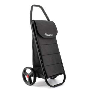 Nákupní taška na kolečkách 53 l Com Tweed Polar Black Tube – Rolser