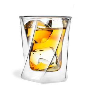 Dvoustěnná sklenice na whiskey Vialli Design, 300 ml