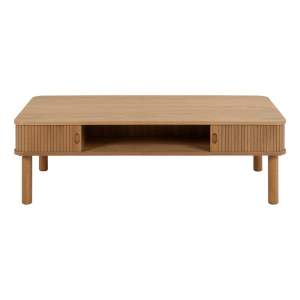 Konferenční stolek v dekoru dubu v přírodní barvě 70×130 cm Langley – Actona