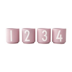 Porcelánové svícny v sadě 4 ks Mini – Design Letters