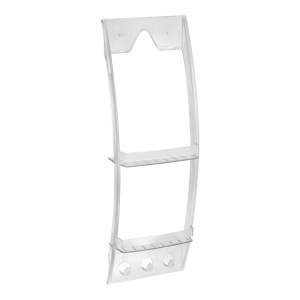 Průhledný závěsný držák do koupelny iDesign, 23 x 73 cm