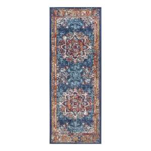 Tmavě modrý koberec běhoun 80×240 cm Orient Maderno – Hanse Home