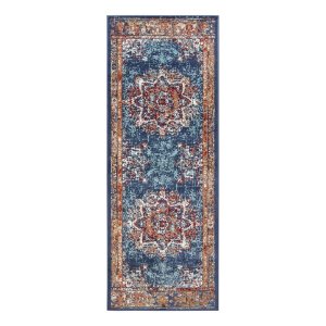 Tmavě modrý koberec běhoun 80×240 cm Orient Maderno – Hanse Home