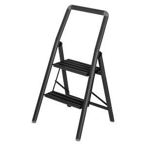 Černé schůdky Wenko Compact, výška 91,5 cm
