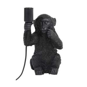 Černá stolní lampa (výška 34 cm) Monkey – Light & Living