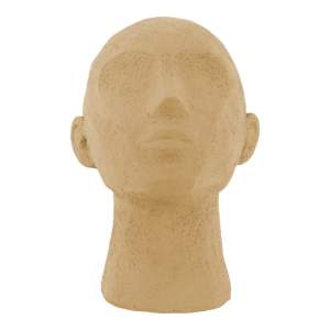 Pískově hnědá dekorativní soška PT LIVING Face Art, výška 22,8 cm