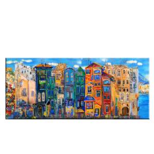 Obraz Tablo Center Colorful Houses, 140 x 60 cm