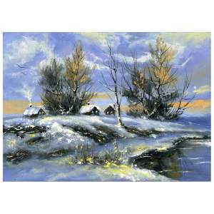 Obraz 70×50 cm Winter – Wallity