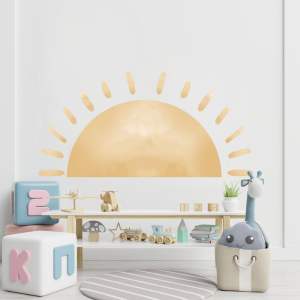 Dětská samolepka na zeď 155×75 cm Watercolor Sun – Ambiance