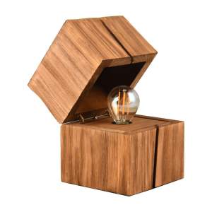 Hnědá stolní lampa (výška 16 cm) Treasure – Trio
