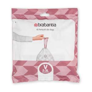 Pytle na odpadky v sadě 40 ks 3 l PerfectFit V – Brabantia