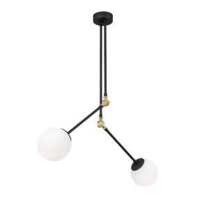 Černé kovové závěsné svítidlo Opviq lights Froso