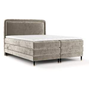 Světle hnědá boxspring postel 140×200 cm Dove – Maison de Rêve