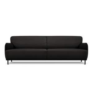 Černá kožená pohovka Windsor & Co Sofas Neso, 235 x 90 cm