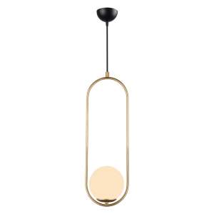 Závěsné svítidlo ve zlaté barvě Squid Lighting Arch, výška 146 cm