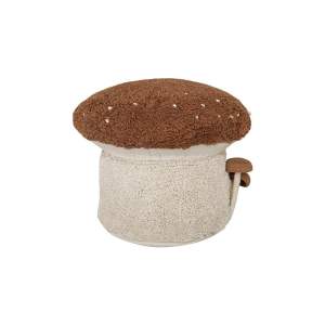 Dětský puf v krémovo-cihlové barvě Boletus – Lorena Canals