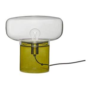 Zelená skleněná stolní lampa Crave – Hübsch