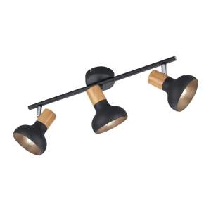 Matně černé stropní svítidlo ø 10 cm Latika – Trio