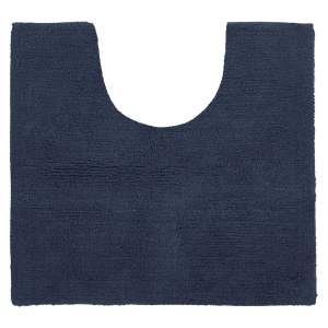 Tmavě modrá koupelnová předložka 50×45 cm Riva – Tiseco Home Studio