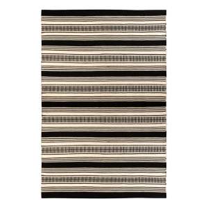 Černo-bílý oboustranný venkovní koberec z recyklovaného plastu Green Decore Zambezi, 160 x 230 cm