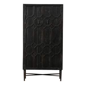 Černá skříňka z recyklovaného dřeva 75×143 cm Bequest – BePureHome