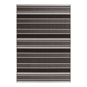 Černý venkovní koberec NORTHRUGS Strap, 200 x 290 cm