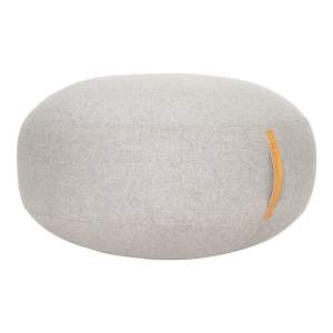 Světle šedý puf Hübsch Turenio, ø 70 cm