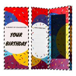 Dárková krabička na ponožky Ballonet Socks Happy Birthday Socks Card