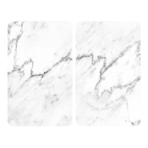 Sada 2 skleněných krytů na sporák Wenko Marble, 52 x 30 cm