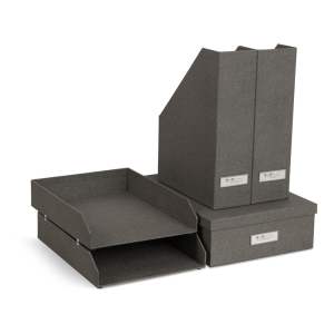 Kartonové organizéry na dokumenty v sadě 5 ks Holger – Bigso Box of Sweden