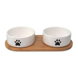 Keramický set misek s podstavcem pro psa ø 13 cm Dog Fantasy – Plaček Pet Products