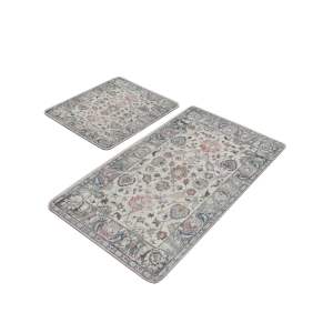 Šedé koupelnové předložky v sadě 2 ks 60×100 cm – Mila Home