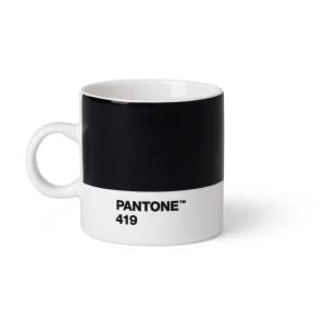 Černý keramický hrnek na espresso 120 ml Espresso Black 419 – Pantone
