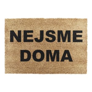 Rohožka z kokosového vlákna 40×60 cm Nejsme Doma – Artsy Doormats