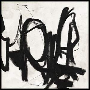 Ručně malovaný obraz 100×100 cm Playblack 2 – Malerifabrikken