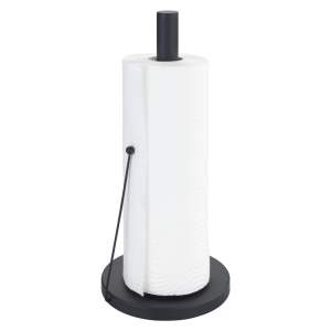 Černý kovový držák na kuchyňské role Wenko Black Outdoor Kitchen Clayton