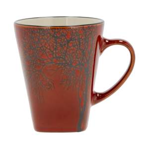 Červený hrnek z kameniny 350 ml Hela – Villa Collection