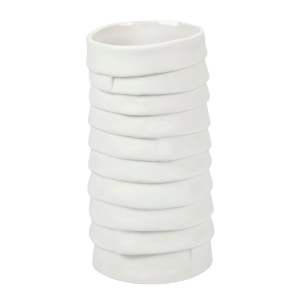 Bílá porcelánová ručně vyrobená váza Ribbon – Mette Ditmer Denmark