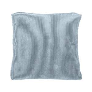 Modrý dekorativní polštář Tiseco Home Studio Ribbed, 60 x 60 cm